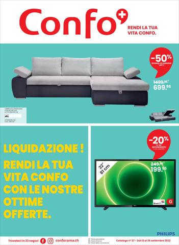 Conforama Katalog in Lugano | Conforama Katalog | 12.9.2022 - 26.9.2022