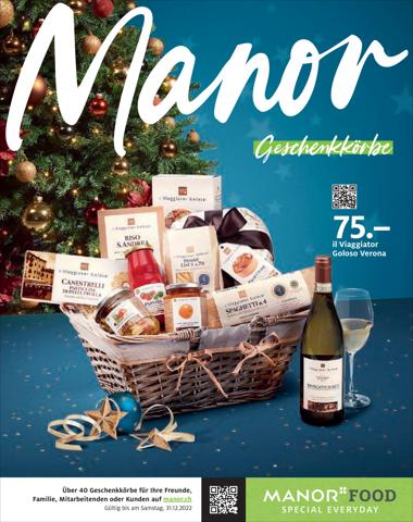 Angebote von Kaufhäuser in Basel | Manor Food Geschenkkörbe in Manor | 2.12.2022 - 31.12.2022