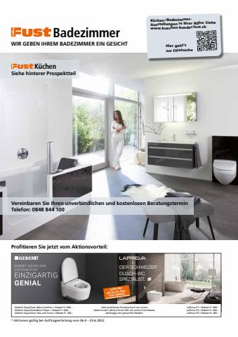 Fust Katalog in Weinfelden | Badezimmer Prospekt Mai 2022 | 27.4.2022 - 25.6.2022