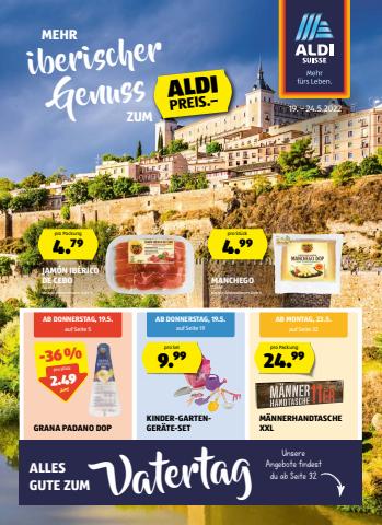 Angebote von Supermärkte in Basel | Blättere online im ALDI SUISSE Flugblatt in Aldi | 19.5.2022 - 24.5.2022