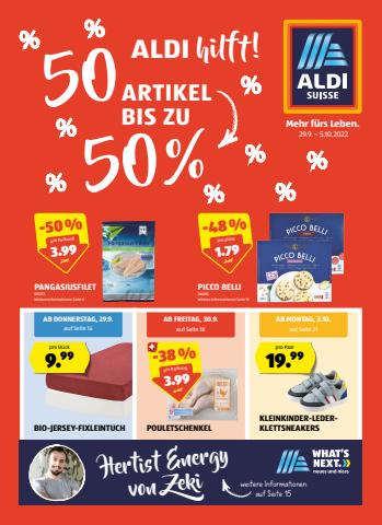 Aldi Katalog in Stäfa | Blätter online im ALDI SUISSE Flugblatt | 29.9.2022 - 5.10.2022