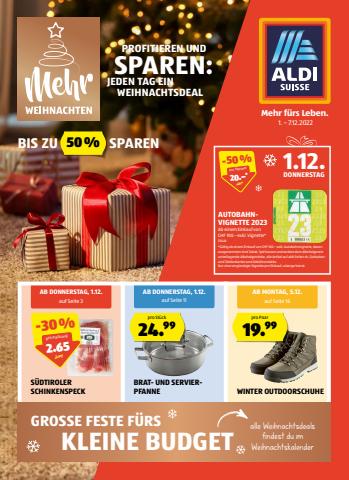 Aldi Katalog in Sarnen | Blättere online im ALDI SUISSE Flugblatt | 1.12.2022 - 7.12.2022