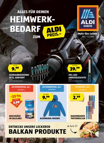 Aldi Katalog | Blättere online im ALDI SUISSE Flugblatt | 26.1.2023 - 1.2.2023