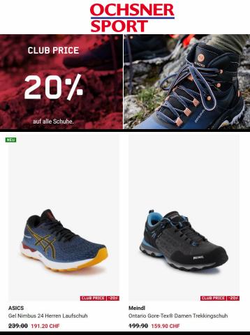 Ochsner Sport Katalog | Club Price 20% auf alle Schuhe. | 12.9.2022 - 25.9.2022