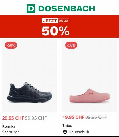 Angebote von Kleider, Schuhe & Accessoires in Basel | Jetzt bis zu 50% in Dosenbach | 29.11.2022 - 11.12.2022