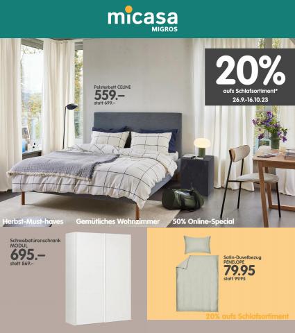 Micasa Katalog in Zürich | Sale Micasa -75% off | 27.9.2023 - 16.10.2023