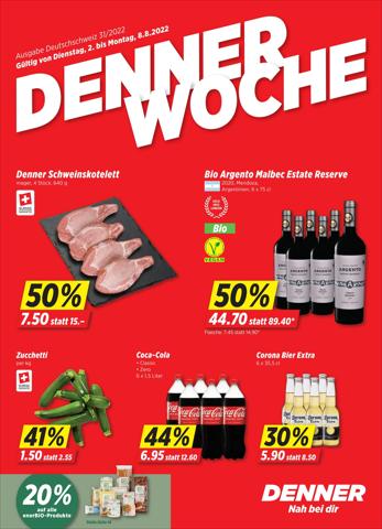 Angebote von Supermärkte in Zürich | Denner Woche in Denner | 2.8.2022 - 8.8.2022