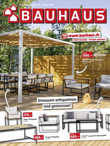 Bauhaus Katalog in Zürich | Gartenmöbel und Grills 2022 | 28.3.2022 - 30.9.2022