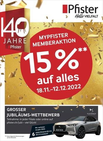 Angebote von Haus & Möbel | Pfister reklamblad in Pfister | 30.11.2022 - 12.12.2022