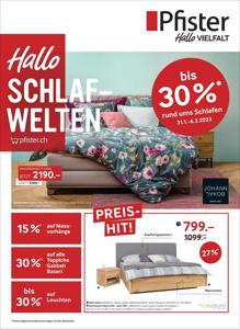 Angebote von Haus & Möbel in Genève | Pfister reklamblad in Pfister | 31.1.2023 - 6.2.2023