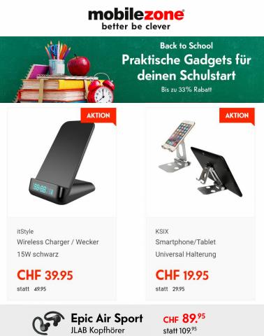 Mobilezone Katalog in Bern | Praktische Gadgets für deinen Schulstart Bis zu 33% Rabatt | 3.8.2022 - 28.8.2022