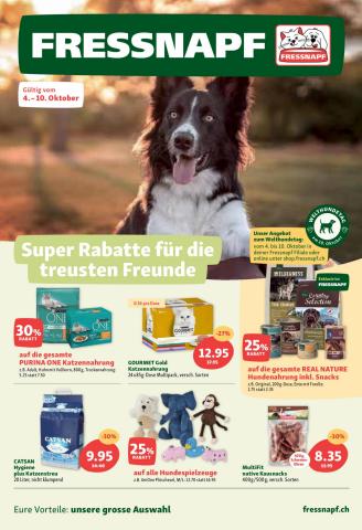Fressnapf Katalog in Freienbach | Super Rabatte für die treusten Freunde | 6.10.2022 - 10.10.2022