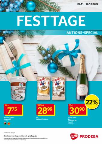 Angebote von Supermärkte in Bern | Prodega reklamblad in Prodega | 28.11.2022 - 10.12.2022