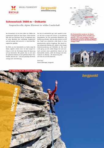Bächli Bergsport Katalog in Basel | Tourentipp 06.2022 – Alpinluft schnuppern am Calanda | 30.6.2022 - 18.7.2022