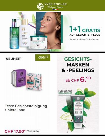 Angebote von Drogerien & Schönheit in Bern | 1+1 Gratis auf Gesichtspflege in Yves Rocher | 20.7.2022 - 11.8.2022