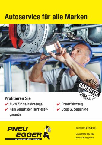Angebote von Auto, Motorrad & Werkstatt in Bern | Autoservice für alle Marken 2022 in Pneu Egger | 3.1.2022 - 31.10.2022