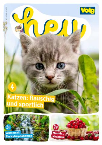 Volg Katalog in Lausanne | Kindermagazin «Hey» Juli/August 2022 | 4.7.2022 - 31.8.2022