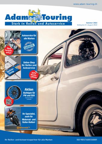 Angebote von Auto, Motorrad & Werkstatt | Brochüre Sommer 2022 in Adam Touring | 4.4.2022 - 31.8.2022