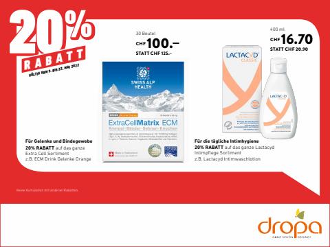 Angebote von Drogerien & Schönheit in Basel | 20% Rabatt in Dropa | 9.5.2022 - 22.5.2022