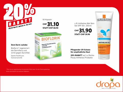 Angebote von Drogerien & Schönheit in Zürich | 20% Rabatt in Dropa | 20.6.2022 - 10.7.2022