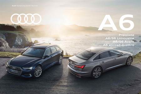 Audi Katalog | A6 Preisliste | 22.12.2020 - 20.7.2022