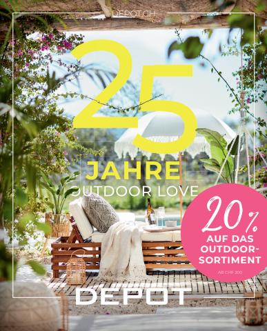 Angebote von Kaufhäuser in Basel | 25 Jahre Outdoor Love in Depot | 29.4.2022 - 29.6.2022