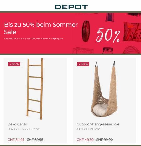 Depot Katalog in Basel | Bis zu 50% beim Sommer Sale | 2.8.2022 - 15.8.2022