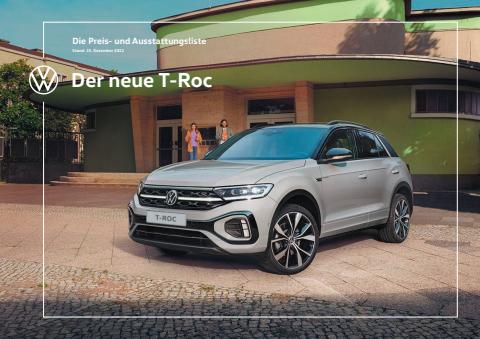 Angebote von Auto, Motorrad & Werkstatt in Zürich | Der neue T-Roc in Volkswagen | 31.12.2021 - 29.12.2022