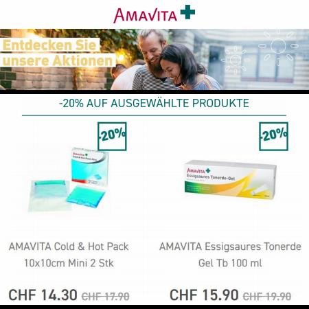 Amavita Katalog in Lausanne | -20% auf Ausgewählte Produkte | 25.7.2022 - 14.8.2022