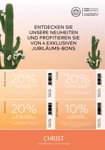 Angebote von Kleider, Schuhe & Accessoires in Genève | Exklusive Bons in Christ Uhren & Schmuck | 28.4.2022 - 30.9.2022