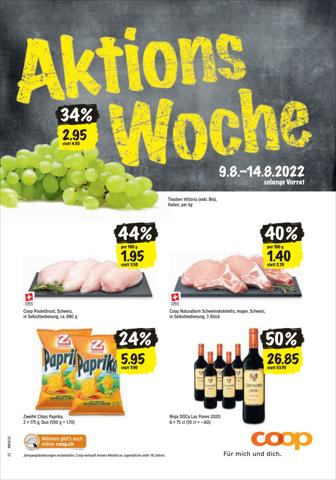 Angebote von Supermärkte in Zürich | Coop reklamblad in Coop | 9.8.2022 - 14.8.2022