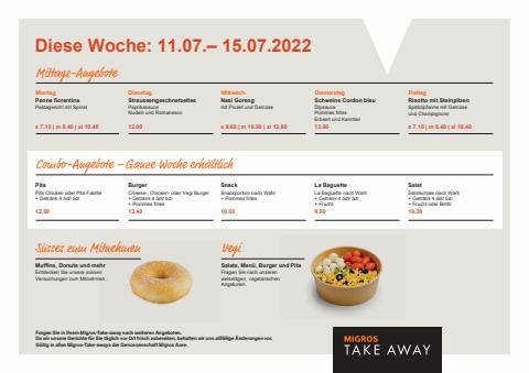 Angebote von Restaurants in Muttenz | Migros Restaurant Menüplan in Migros Restaurant | 11.7.2022 - 16.7.2022