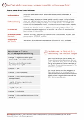 GENERALI Katalog | Privathaftpflichtversicherung: Bei Schäden an Dritten  | 30.3.2022 - 7.7.2022