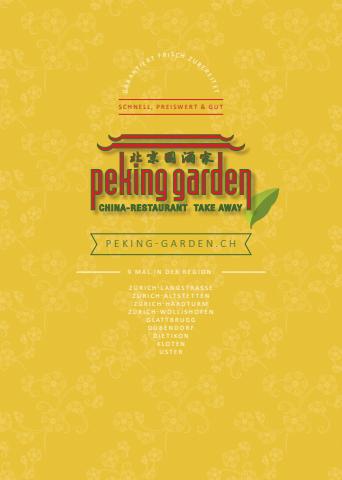 Peking Garden Katalog | Menükarte | 21.12.2021 - 26.4.2022