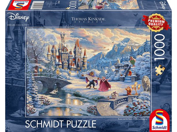 SCHMIDT Thomas Kinkade: Disney - Die Schöne und das Biest: Zauberhafter Winterabend (1000-teilig) - Puzzle (Mehrfarbig) für 19,95 CHF