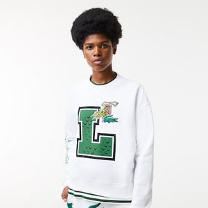 Women's Holiday Loose Fit Oversized Print And Branded Sweatshirt für 114 CHF in Lacoste