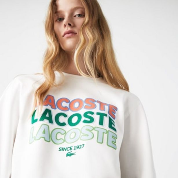 Women's Loose Fit Organic Cotton Fleece Sweatshirt für 94 CHF in Lacoste