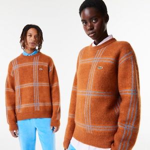 Unisex Lacoste Relaxed Fit Tartan Pattern Blend Wool Sweater für 289 CHF in Lacoste