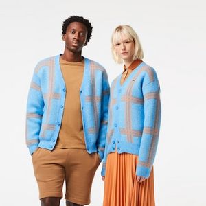 Unisex Lacoste Tartan Pattern Wool Cardigan für 185 CHF in Lacoste