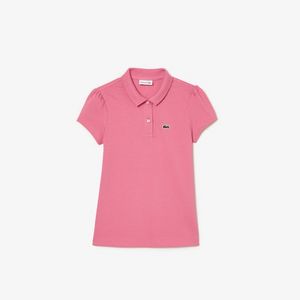 Girls' Lacoste Scalloped Collar Mini Piqué Polo Shirt für 65 CHF in Lacoste