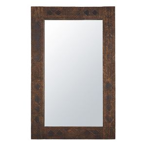 Miroir rectangulaire avec encadrement en bois gravé marron 160x100 für 289,5 CHF in Maisons du Monde