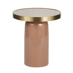 Bout de canapé en métal vieux rose et doré für 119,5 CHF in Maisons du Monde
