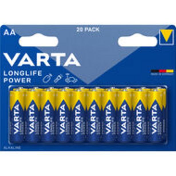 Varta Batterien Longlife Power, 20er Sparpack, AA/LR06 für 19,95 CHF in Office World