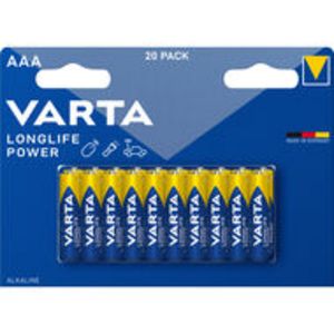 Varta Batterien Longlife Power, 20er Sparpack, AAA/LR03 für 19,95 CHF in Office World