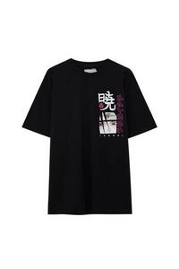 T-Shirt Naruto mit Print in Weiß und Rosa für 15,9 CHF in Pull & Bear