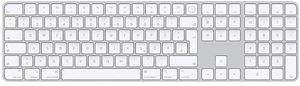Apple Magic Keyboard mit Touch ID und Ziffernblock Bluetooth® Tastatur Weiß Wiederaufladbar für 185,65 CHF in Conrad